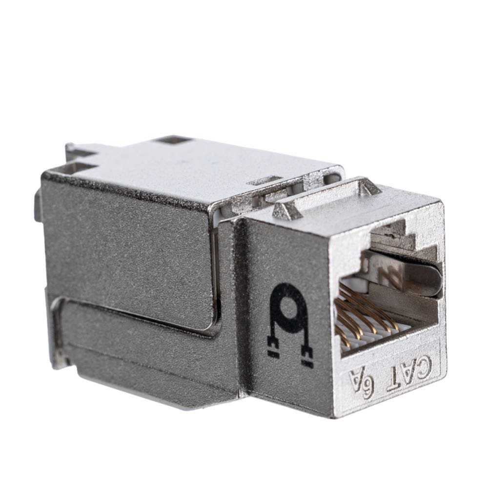 Модуль Maxicord Keystone Jack RJ-45(8P8C) кат.6A FTP DUAL IDC 90 градусов Toolless