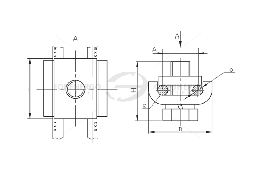 Зажим плашечный ПС-2-1А